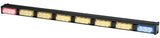 Whelen Eight Light Array TIR3 Traffic Advisor (Amber) with One Red and One Blue Flashing End